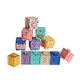 BOE [Official Flagship] OCC infant soft glue toys glue animal digital building blocks children's early education 1048-Soft glue wild animals 9 color boxes