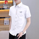 
Pierre cardin summer short-sleeved shirt men's thin inch shirt 2025 new white half-sleeved shirt men's clothing 829 white M Recommended [90-110Jin[Jin equals 0.5 kg]]