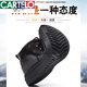 Zapatos de algodón de cartelo de algodón para hombres Fleece engrosado de cuero genuino casual anti-slip papá alto alto zapatos de algodón lana botas de nieve calientes lana engrosada 9877 Black actualizado Versión 38