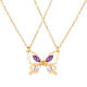 Jianashi Best Friend Collar Magnético Magnético Controlado Ppersonal Aleación de mariposa Mantética Magnética Cadena de clavícula Best Friend White K M-695