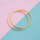 DL 1998 Fat Donglai same style 18K gold large hoop earrings 2025 new model main picture pattern gold color 5.0 cm