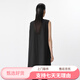 Buyi Banner Jnby [gleiches Modell im Einkaufszentrum] 25 Sommer Neues Kleid mit gerader ärmelloses runden Hals 5p5G13570 001/Dieser schwarze 255/grüne Kaffee l All Size