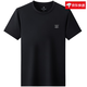 Falamone Armani Sommer Kurzarm Casual Sports Shorts Set Herren 2025 New Mulberry Silk T-Shirt Black 13601-1 4xl 190 Größe (geeignet für 190-210jin [Jin ist gleich 0,5 kg])