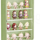 Wall-mounted doll blind box storage display stand magnetic bubble mart figure display cabinet dust-proof doll blind box storage box large white _ foldable (no punching wall hanging, comes with traceless stickers)