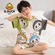 G.DUCKKIDS儿童睡衣短袖2025夏季新款拉布布小男孩套装男童家居服labubu N693龙猫 100 cm/8码【身高85-102cm】