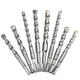 Mo Peng Extended Drill Bit Betcrete через стены Электрический молоток воздействует на две ямы, две канавки, четыре ямы, квадратные ручки 350 мм круглые ручки 12350 (один кусок)