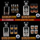 
European crystal glass wine bottle whiskey bottle foreign wine bottle wine glass with lid decanter wine utensil set wine pot 114-20115 set