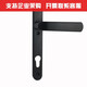 XMSJ铝合金单点门锁断桥铝门锁8525/9230铝合金门平开门把手塑钢锁具 B款85上下孔距离193 35-45MM通用型不带钥匙