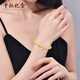 BOC Billion Gold Beeswax Gold Bracelet Pure Gold Bamboo Crystal Bracelet Birthday and Valentine's Day Gift for Wife Gold Weight 4.3 Grams
