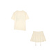 RE VAN Rui Fan new product designer interesting beige T-shirt short skirt suit RL32403518 beige S /36