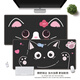 Ruqinlian einfach und niedlich Katzenmaus-Pad Super großer personalisierter schmutziger Arbeiter E-Sports Computer Schreibtischkissen Gummi-Keyboard-Pad glatt verdickte Schlosskanten Handgelenks-Pad kann 16782 angepasst werden [köstliche und glatte, verdickte Schließkante] Länge 800 mmx Breite 300 mmx Dicke 4mm 4mm