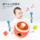 FVFH Japón Drum para niños multifuncional de 6 meses de edad Pat Drum 0-3 años Música Juguetes Educativos Instrumento musical para niños Orange (caja de color)