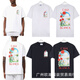Lee Kids25fw Casablanca Sommer Neue Fantasy-Tür-Print Männer und Frauen lässig lockere kurzärmelige T-Shirt Trend 829 White XL