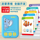 跨境俄文新品英文插卡机俄罗斯儿童益智玩具发声书俄语卡片学习机 英文小老师插卡机（配55张卡片110页面