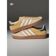 Adidas GAZELLE German training shoes couples shoes new yellow T-toe shoes JI3523 JI3523 Cream yellow 39 authentic products in the store support identification