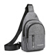 CASA-KUPSck chest bag Oxford cloth men's bag vertical shoulder bag crossbody bag casual men's bag canvas small backpack spring and summer 9905 black
