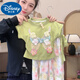 Disney baby girl summer suit 2025 new fashionable short-sleeved baby mosquito-proof pants casual summer two-piece set pink bow set [top + pants] 110 Recommended 100-110cm2-3 years old Recommended body