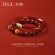 ZEGL zodiac year red purple gold sand cinnabar bracelet for women new red agate bracelet Chinese style bracelet bracelet purple gold sand agate bracelet 15cm