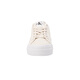 Calvin Klein simple letter printing thick sole low top canvas shoes for women off white 0GI-off white 39