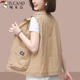 Woodpecker 2025 Été Nouvelle veste de gilet solaire féminine pour femmes en vrac décontracté de la mère d'âge moyen décontracté, Rust Red M (100jin [Jin est égal à 0,5 kg]))