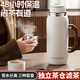 膳魔师（THERMOS）全钢保温壶大容量保温杯男便携水杯子304不锈钢户外运动旅行水壶 【可折叠手柄】1591ml绿+长茶隔+