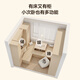 Quanyou (Quanu) Quanyou Whole House Customized Tatami Bett Tee Tischgarderobe Integrierte kleine Wohnung Multifunktionaler Tea Room Storage Cabinet 1098/Tatami -Anpassung (Anfrage für Details)