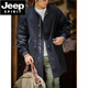 JEEP SPIRIT Jeep American M51 parka fishtail field windbreaker military green coat cloak jacket men's mid-length military green M
