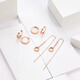 Chaohongji Rose Gold 18K Gold Color Gold Earrings for Women EEK30008243 Yuanling Birthday Gift