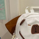 Sac de dessin animé sac école sac à dos kapibala nouveau sac de style sac de voyage sac à dos à la mode léger sur JS-9557 # blanc