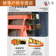 Luohudou basketball frame without punching standard basket ring children's indoor shooting rack outdoor portable household basket free punching children's strengthened hollow model *orange double'