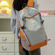 Rucksack 2025 Neues Frauen mit großer Kapazität Casual Trendy Outdoor Rucksack Junior- und Senior High School Schools School Bag Waterdes Grey