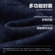 MO&Co.牛仔裤2025秋新品接触瞬间凉感抗菌中腰直筒黑色阔腿裤MBE3JEN037 牛仔蓝色 S /S