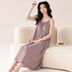 Cat Man Suspender Nightgown For Women in Summer Color Modal Cotton 2025 Nouveau pyjamas avec poitrine PORT ANTI-CONVEX POSTES PEUT PORTÉ DES VOITS À LA MAISON [SLING NIGHGOWN] 06M11303 M [Suggérer du poids 70-95 Jin [Jin est égal à 0,5 kg]]]