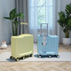 
New 20-inch children's password box cycling box can be mounted with six-wheel small suitcase baby walking artifact boarding box Pearl white (upgraded 6-wheel mount box) 20-inch