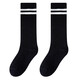 
Student socks children's mesh cotton breathable spring and summer thin black and white two-bar performance long tube calf socks college style white 1 pair 5-8 years old (L)