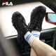 斐乐（FILA）官方掠夺者2男鞋跑步鞋网面鞋老爹鞋运动休闲鞋 黑/锻铁-BF 42