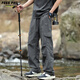 
Foss Phil mountain range charge pants men's spring and autumn three-dimensional loose work clothes outdoor sports straight casual pants 756 gray L