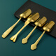 Wen Yijia tea spoon pure brass tea shovel thickened tea spoon small household tea set accessories short handle measuring spoon living room mini tea shovel