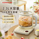 KONKA health kettle 316 tea kettle kettle 2.3L glass insulation kettle electric kettle mini glass tea kettle KYSH-2305E-W