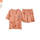 Pijama modal para mujeres en el verano 2025 Nuevo traje de manga corta Caricatura Fina de ropa casual del hogar Y9859 M
