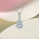 Saturday Fortune (ZLF) PT950 platinum pendant women's car flower shiny simple gourd pendant holiday gift 3.31g