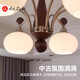 Leshi Lighting (NVC) 2025 new style medieval living room chandeliers French retro bedroom lights vintage atmosphere persimmon lamp meal package 1697 finger 3 bedrooms 2 living rooms-three color change