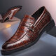 2024 Nouvelles chaussures en cuir en cuir de commerce pour hommes