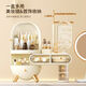 Vipero cosmetics storage box 2025 new style dressing table cosmetics storage desktop home dormitory with mirror mouth elegant white-combination style-light luxury