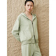 Enshang 2025 Spring Shadow Children's Clothing Casual Classic Codled Sweatshirt Jacke Gras Green S 36