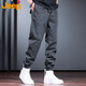Jeep (JEEP) overalls men's casual pants leggings pants autumn and winter trendy loose long pants men gray XL