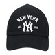 Major League Baseball (MLB) official Zhang Linghe same style hat for men and women, fashionable summer sun visor baseball cap, peaked cap, big head outdoor hat, New York Yankees/black/KARINA same style, one size F
