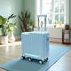 
New 20-inch children's password box cycling box can be mounted with six-wheel small suitcase baby walking artifact boarding box Pearl white (upgraded 6-wheel mount box) 20-inch
