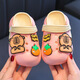 Kapibala Children's Cave Shoes Summer 2025 Nouveau super mignon Sandales de confort extérieur décontractées pour garçons et filles bleu marine 34 - 35 longueur intérieure 20,5 cm