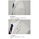 TPZBWG高端品牌条纹西服西装套装男士2025年新款商务休闲新郎伴郎三件套 黑色一粒扣 两件套 M